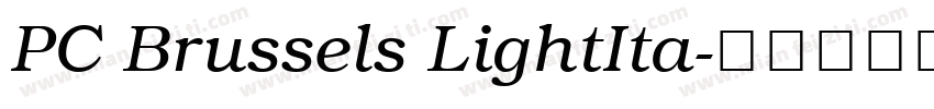 PC Brussels LightIta字体转换